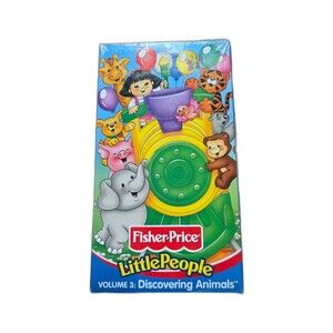 Fisher Price Little People: Discovering Animals Vol. 3 VHS (2001) – Sealed Video